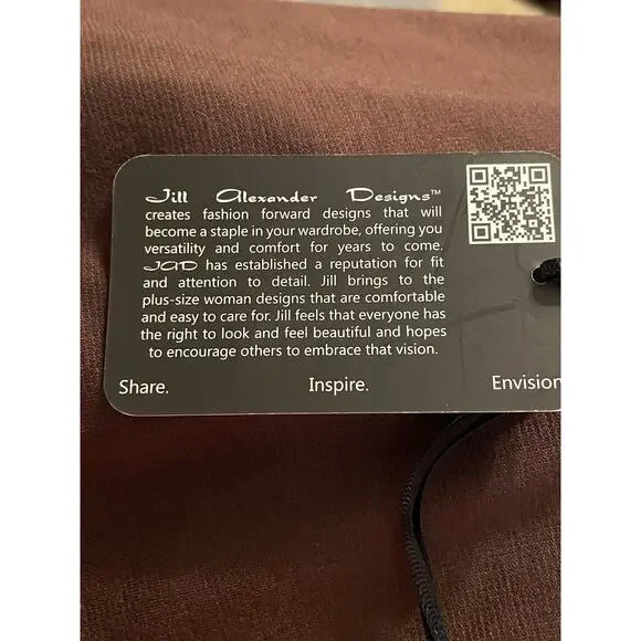 Jill Alexander Chocolate Brown Plus Size Jumpsuit – Sizes 1X–3X - Picture 10 of 10